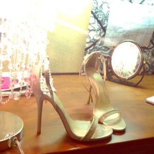 Nude Strappy Heels NWOT
