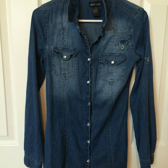 Long Sleeve Denim Shirt