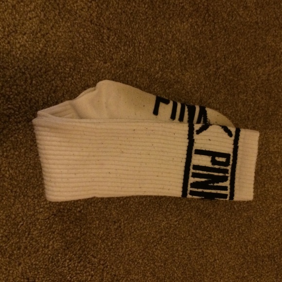 white PINK socks