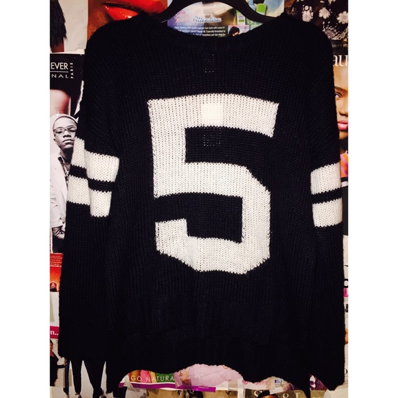F21 Varsity Style Sweater