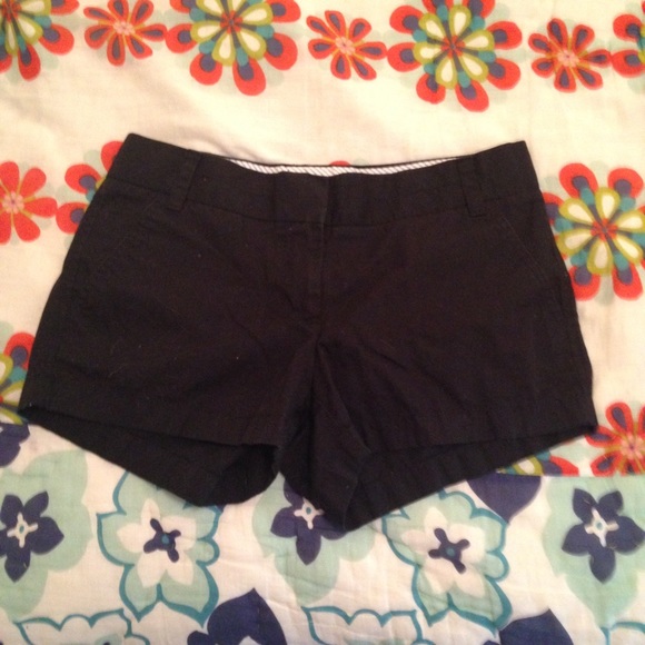 J. Crew black chino shorts