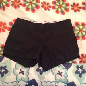 J. Crew black chino shorts