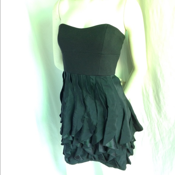 Cynthia Steffe Zoe Black Strapless Cocktail Dress