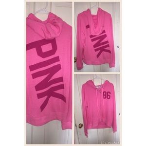 Pink Zip Up Hoodie