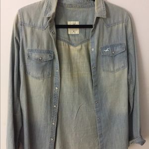 Denim Button Up Hollister