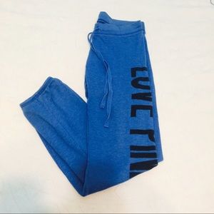 PINK sweat pants (blue)