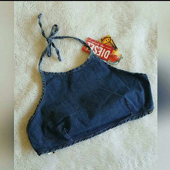 Diesel Halter Crop Top - Picture 2 of 4