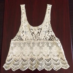 Lace tank top