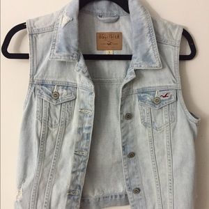 Cute Denim Vest Hollister