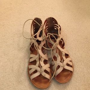 Crown Vintage Nude Gladiator Sandals