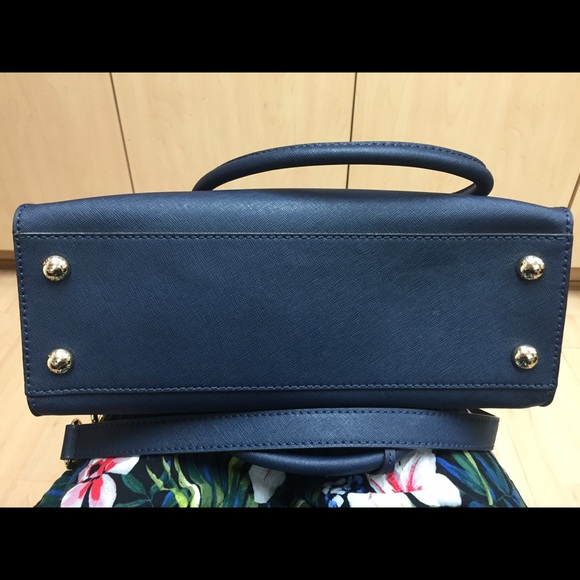 🔥Michael Kors Hamilton Medium Handbag Navy - Picture 3 of 4