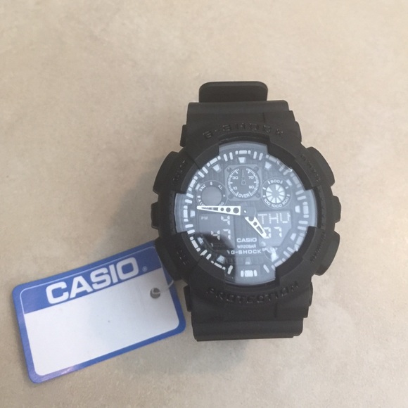 Brand new blacked out military Gshock watch