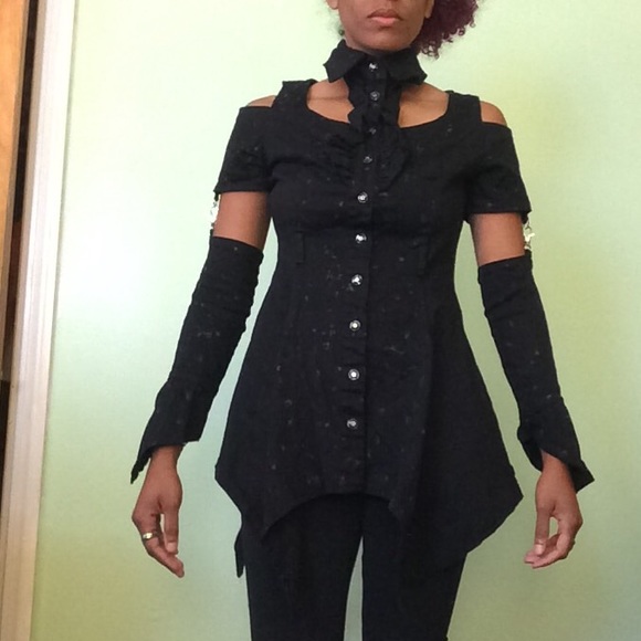 Gothic Lolita top & Invader Zim Jacket