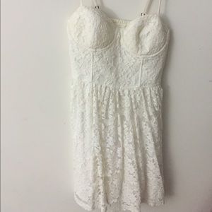 Cute Ivory Bustier Dress Abercrombie