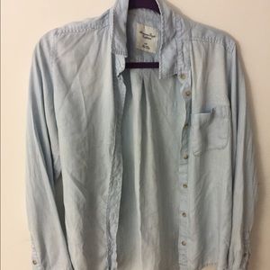 Cute Light washed denim button up