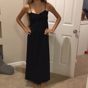 Black maxi dress