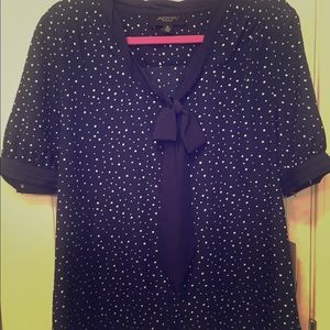 NWT Jason Wu for Target navy tie-front blouse