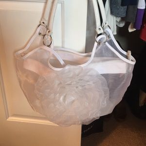See through Flower Beach Bag