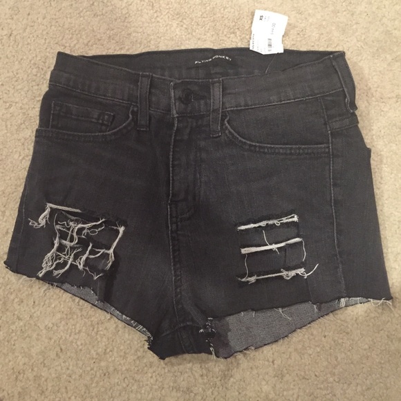 Black Jean Shorts