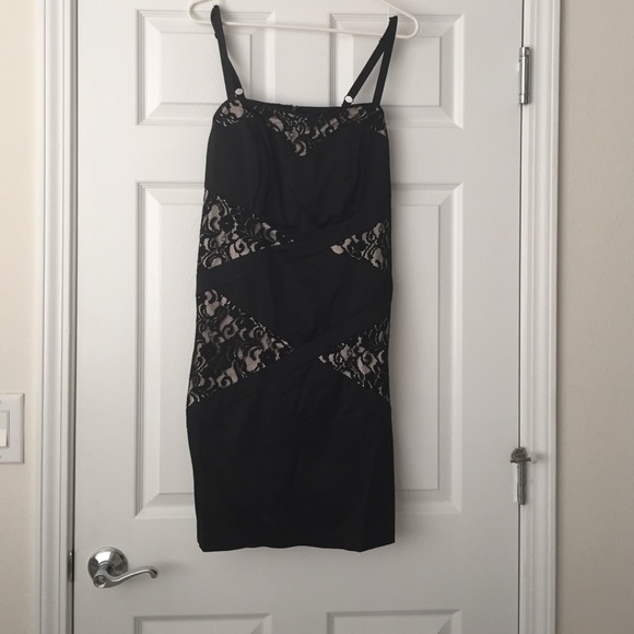 Black and lace dress