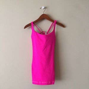 NWOT Lululemon Free To Be Tank Raspberry Glow Sz 8