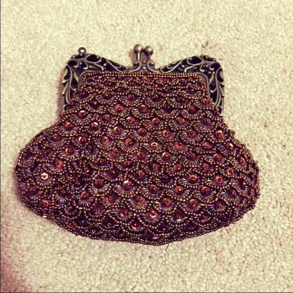 Bronze evening purse