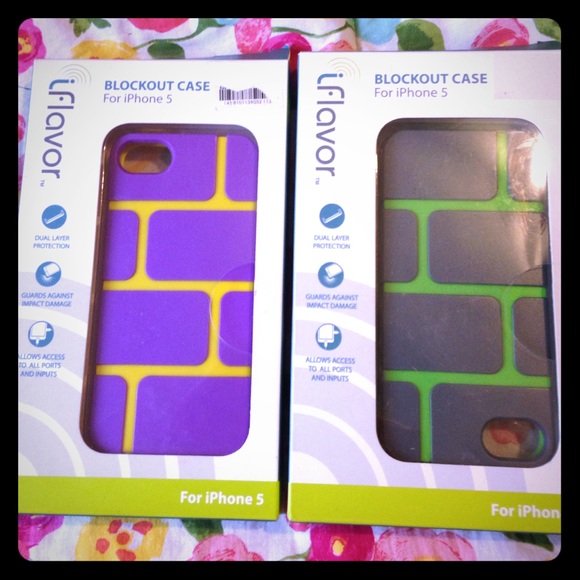 NWT BUNDLE of 2 iFlavor iPhone 5 Cases