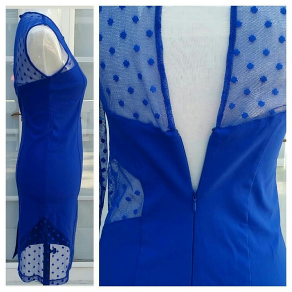 Dotted One - Sleeve Mesh Dress - Picture 4 of 4