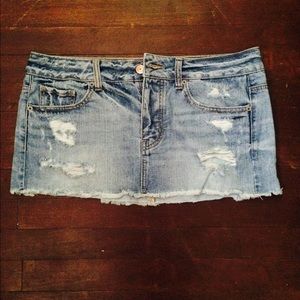American eagle denim skirt