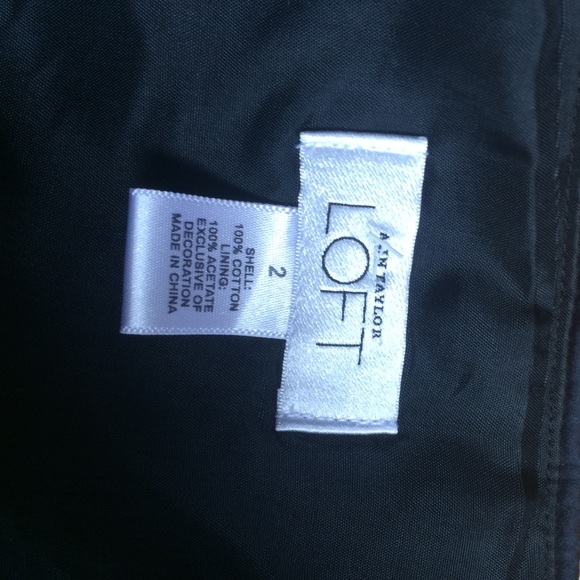 NWOT Ann Taylor Floral Navy Dress Size 2 SOLD - Picture 3 of 3