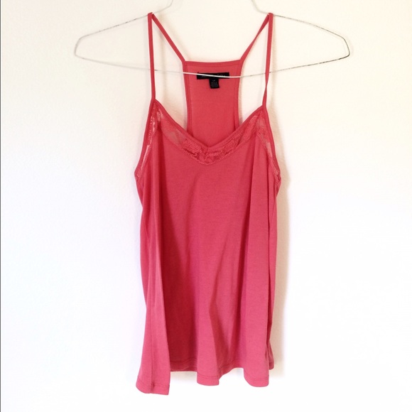 American Eagle Lace-Trim Tank Top