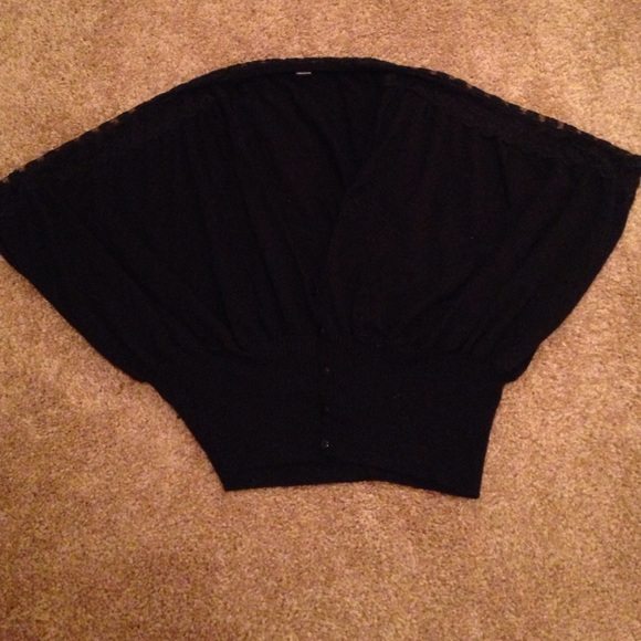 Lace detail cardigan