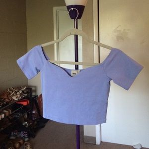 Lilac purple ASOS crop top