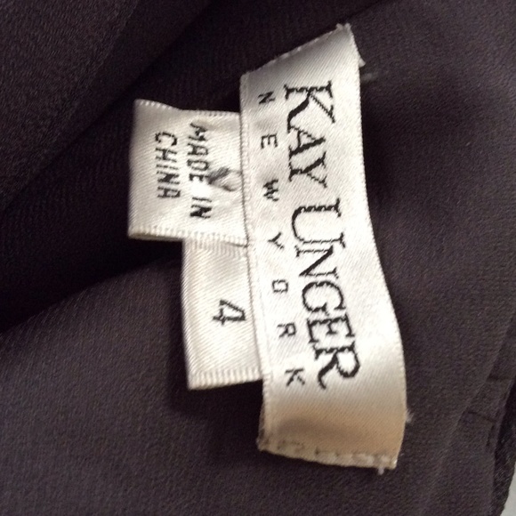 Kay Unger 100% silk black gown - Picture 4 of 4