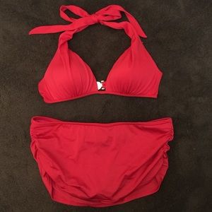 Red Victoria's Secret bathing suit