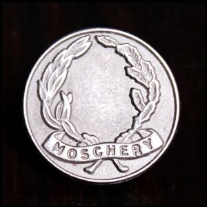 A beautiful silver coin pin