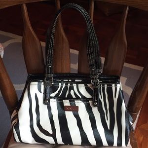 Gently used zebra print Nine&co handbag