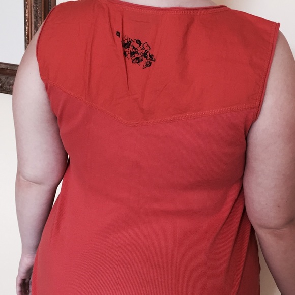Cotton orange tank made in india - Picture 3 of 3