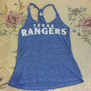 PINK Texas Rangers razorback tank!