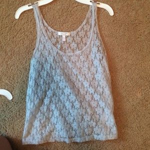 NWOT Delia's Gray Floral tank