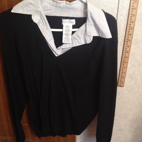 Black long sleeve sweater/shirt combo