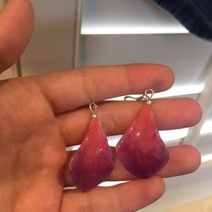 OMBRE FROM CORAL TO VIOLET EARINGS