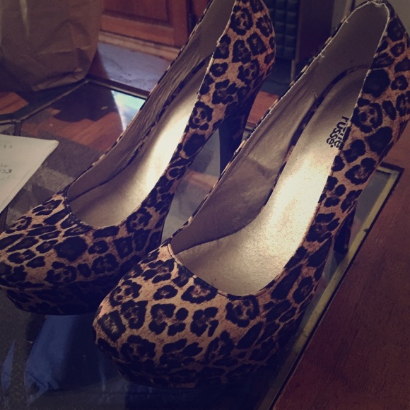 Cheetah print high heels