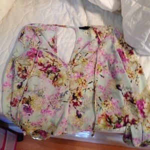Floral long sleeved shirt