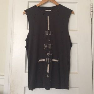 UNIF Hell is SO HOT right now sleeveless shirt
