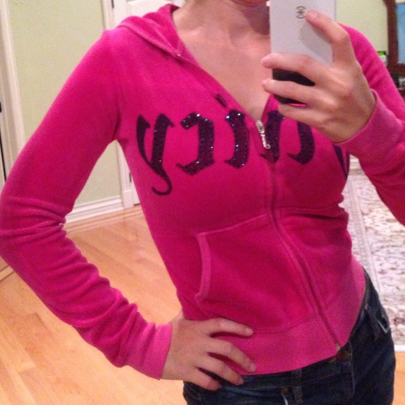 Juicy couture velour embellished track jacket!