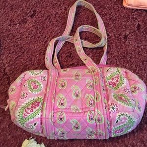 Vera Bradley green and pink handbag
