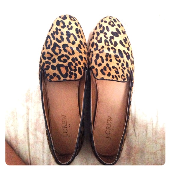 J.Crew cheetah print loafers