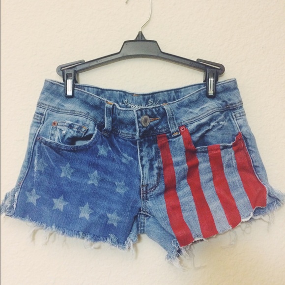 American Eagle Flag Shorts