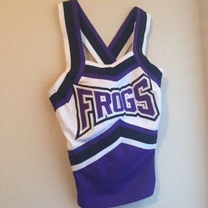 TCU Frogs cheerleading uniform